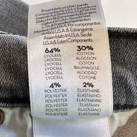 MOTHER The Zip Stunner Two Step Fray Gray Denim Jeans Women’s Size 25 - Picture 11 of 13